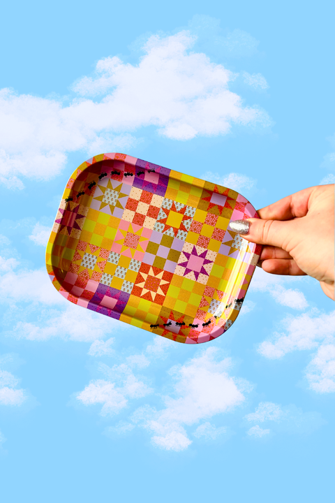 The Peach Fuzz Tray Patchwork Quilt