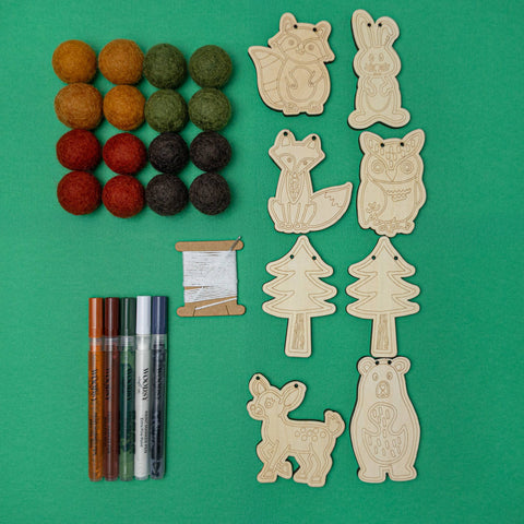 The Woodsy Craft Co. Craft Kit Woodland Garland
