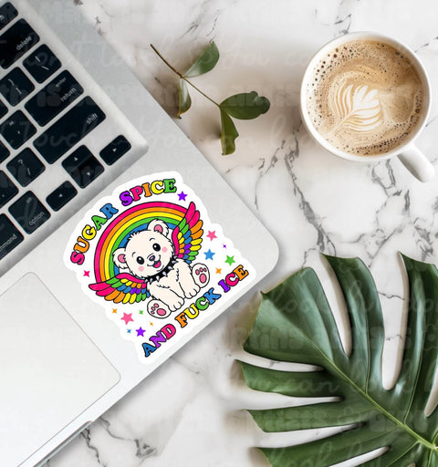 Ace the Pitmatian Co Sugar Spice & F*ck Ice Sticker