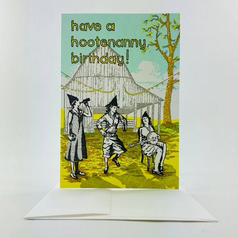 Old School Stationers Card Hootenanny