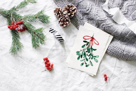 Cate Paper Co. Watercolor Xmas Cards Kit
