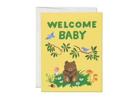Red Cap Card Baby Cub