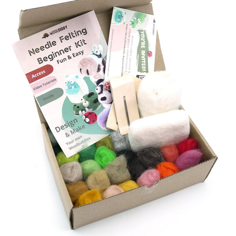 Woolbuddy Needle Felting Beginner Kit