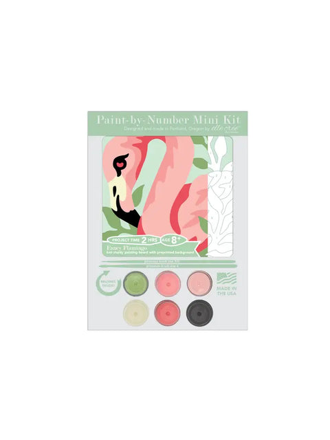 Elle Cree MINI Fancy Flamingo PBN Kit