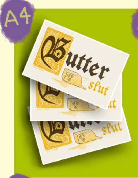 Binky and Crumb Sticker Butter slut