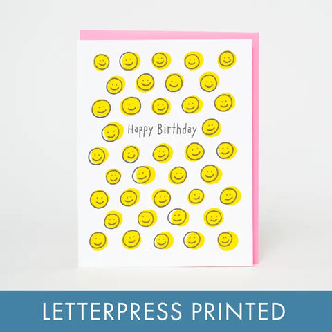 Egg Press Card Happy Face