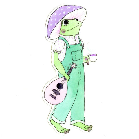 Bee's Knees Sticker Frog Bard