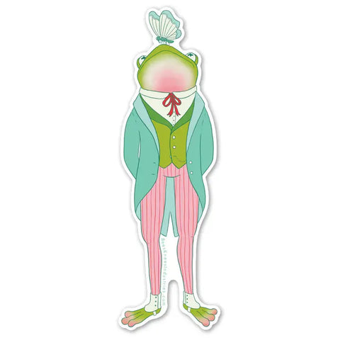 Bee's Knees Dapper Frog Vinyl Sticker