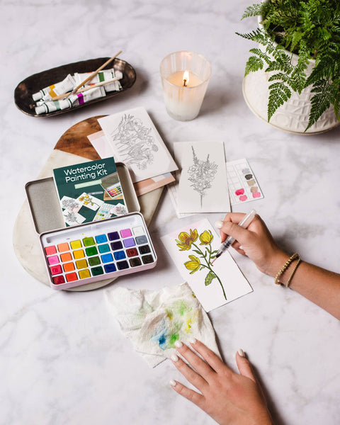 Cate Paper Co. Watercolor Kit Wildflower Meadow