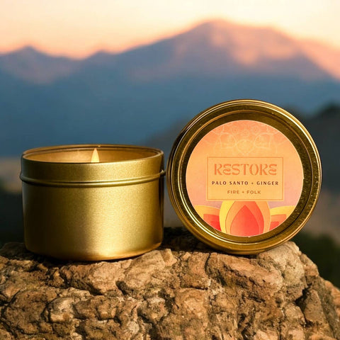 Fire + Folk 4oz Meditation Candle Restore