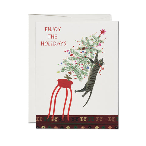 Red Cap Cards Holiday Card All Is Calm