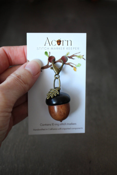 NNK Press Stitch Marker Keeper Acorn