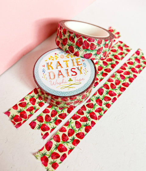 Katie Daisy Washi Tape Strawberry