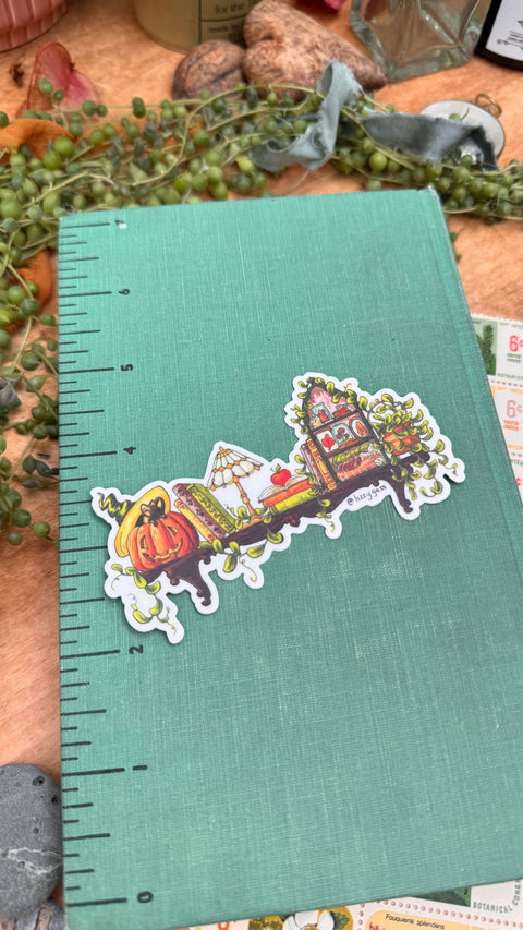 Lizzy Gass Sticker Mini Autumn Witch's Shelf