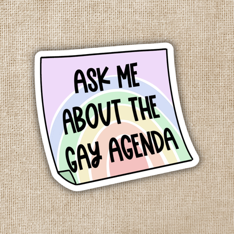 Wildly Enough Sticker Gay Agenda