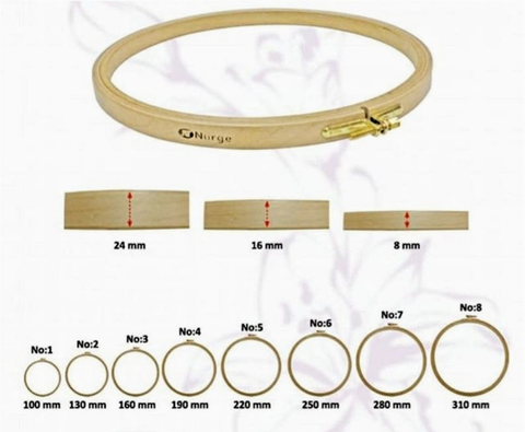 Nurge Wood Embroidery Hoop