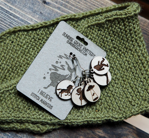 Sunrise Grove Stitch Markers Cryptid