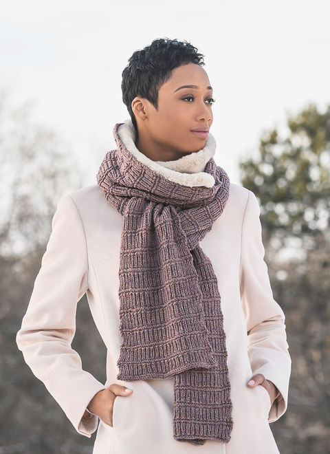 Blue Sky/Spud & Chloe Patterns Woolstok Ramsey Ribbed Scarf