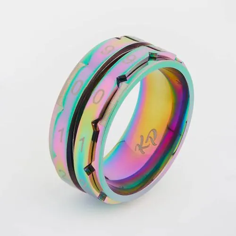 KnitPro Row Counter Ring (Rainbow) Size 8