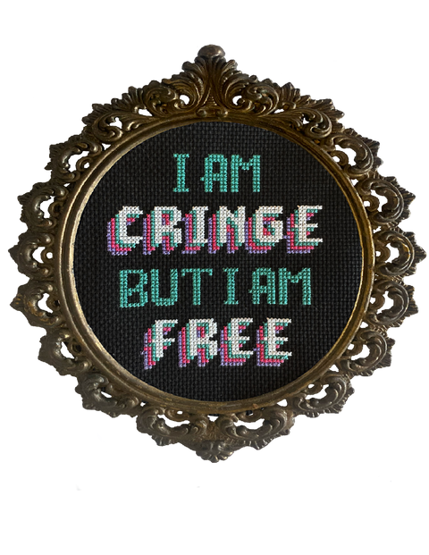 The Gloomy Gremlin Cross Stitch Kit Cringe But Free