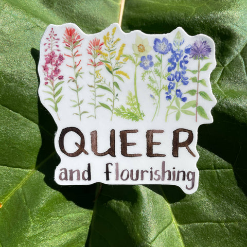 Yardia Sticker Queer and Flourishing