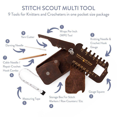 TSS Stitch Scout Knit and Crochet Multi Tool