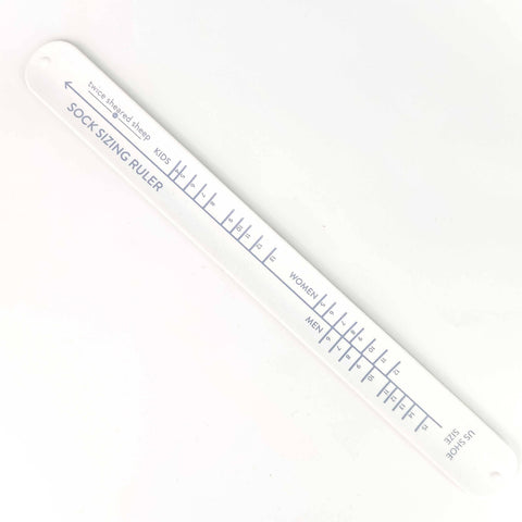 TSS Sock Sizing Ruler Sock Knitting Bracelet Ruler