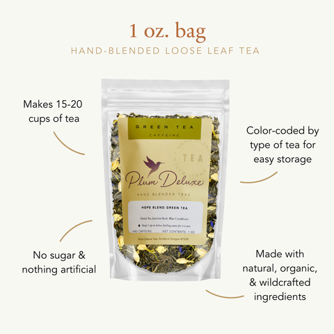 Plum Deluxe Mindful Morning Earl Grey Creme Black Loose Leaf Tea