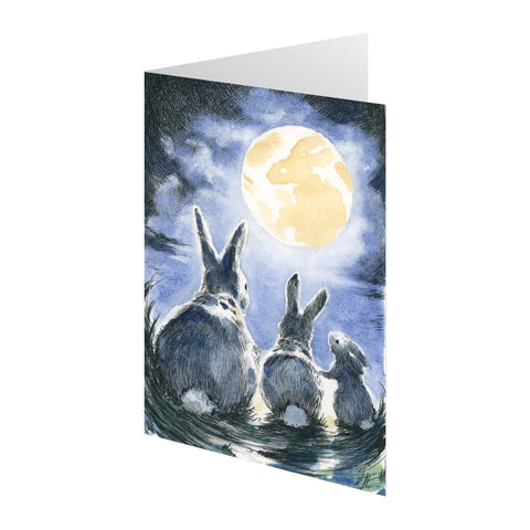 RLB Card Full Moon Rabbits