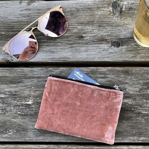 Dana Herbert Coin Purse Silk Velvet