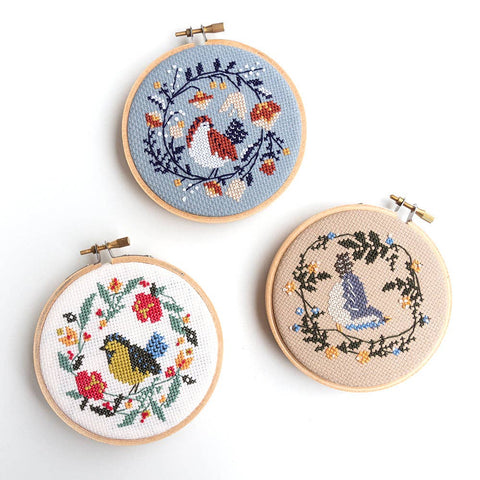 Junebug and Darlin Cross Stitch Kit Summer Bird