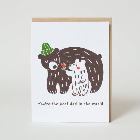 Egg Press Card Best Dad Ever Bears