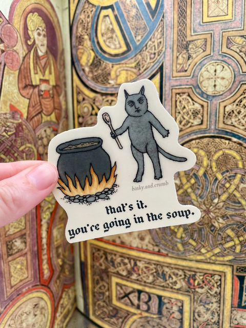 Binky and Crumb Sticker That's it!