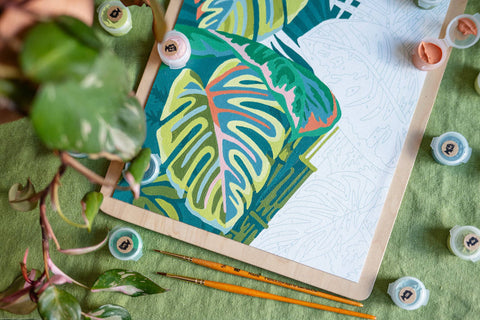 Elle Crée Vintage Verde Paint-by-Number Kit