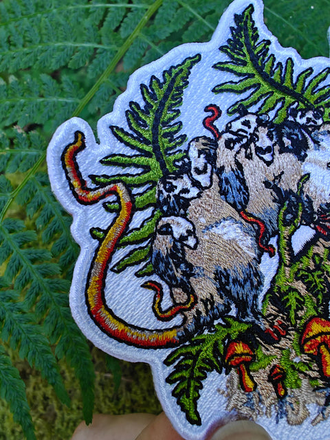 Crafted from Scratch Embroidered Patch Opossum Queen