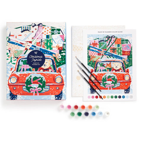 Christmas Joyride 9 x 12" Paint by Number Kit