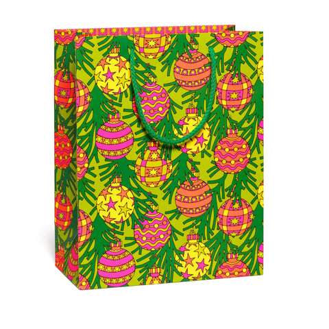 Red Cap Cards Gift Bag Bright Baubles