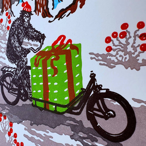 Old School Stationers Card Sasquatch Express!