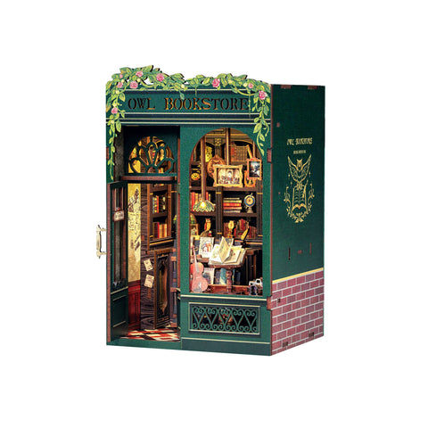 Hands Craft DIY Book Nook Kit: Owl Bookstore