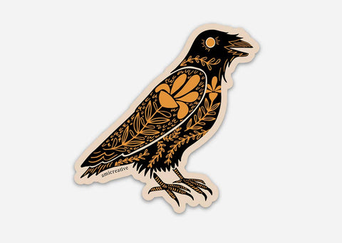 Amicreative Vinyl Sticker Raven