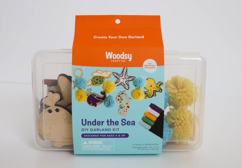 The Woodsy Craft Co. Kids Garland Kit Under the Sea