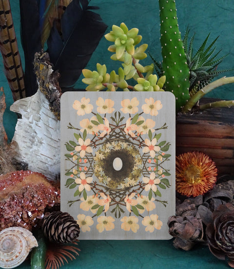 Little Gold Fox Wood Card Nest