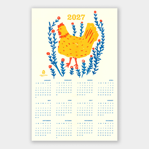 Egg Press 2027 Calendar Chicken