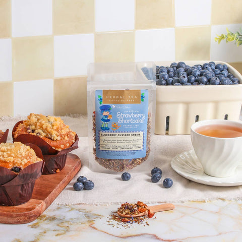 Plum Deluxe Tea Blueberry Custard Creme Herbal Tea