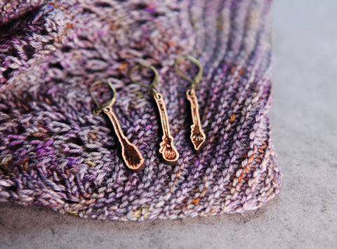 Sunrise Grove Knitting Progress Keepers & Stitch Markers Broom Shape