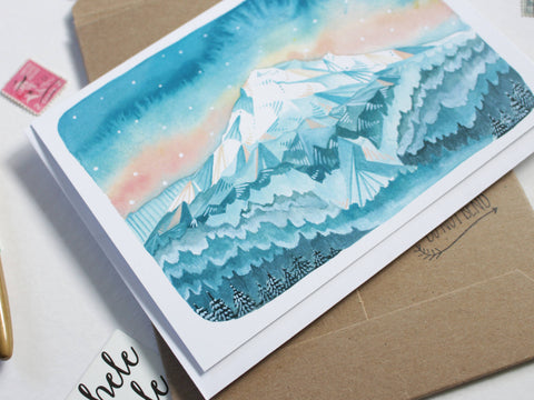 michele maule Greeting Card Mt Hood Sunrise