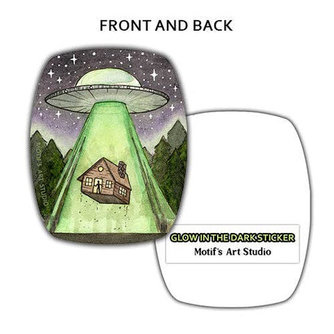 Motif's Art Studio Sticker UFO (Glow-in-the-dark)