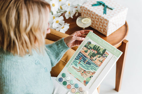 Elle Crée Riviera Romp Paint-by-Number Kit