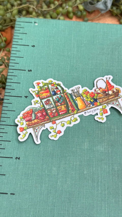 Lizzy Gass Sticker Mini Fiber Artist's Shelf