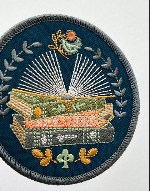 Rikrack Reader Embroidery Sticker Patch